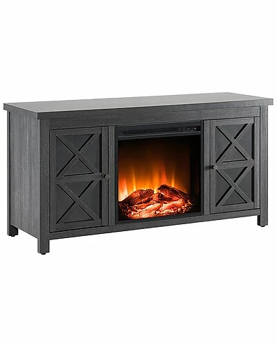 Abraham + Ivy Colton Rectangular TV Stand With Log Fireplace For TVs Up To 55in Home 3 Abraham + Ivy Colton Rectangular TV Stand With Log Fireplace For TVs Up To 55in Home