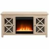 Abraham + Ivy Colton Rectangular Tv Stand With Crystal Fireplace For Tv'S Up To 55in Home