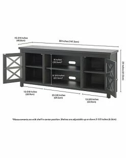 Abraham + Ivy Colton Rectangular Tv Stand For Tv'S Up To 65in Home 7 Abraham + Ivy Colton Rectangular Tv Stand For Tv'S Up To 65in Home -Shop Style Sales 3050373954 RLLD 3