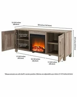 Abraham + Ivy Chabot Rectangular Tv Stand With Log Fireplace For Tv'S Up To 65in Home 7 Abraham + Ivy Chabot Rectangular Tv Stand With Log Fireplace For Tv'S Up To 65in Home -Shop Style Sales 3050373962 RLLD 3