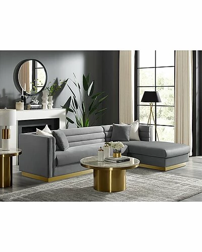 Inspired Home Aja Right Facing Chaise Sectional Sofa 4 Inspired Home Aja Right Facing Chaise Sectional Sofa - Image 2