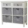 Peyton Lane White Wood Farmhouse Cabinet Home