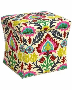 Skyline Furniture Nail Button Storage Ottoman Home