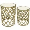 Sagebrook Home T Of 2 Aluminum 22-19In Mirror Top Accent Tables -Shop Style Sales 3050393626 RLLD 1