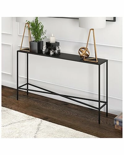 Abraham + Ivy Henley 55In Blackened Bronze Console Table With Metal Tabletop Home 4 Abraham + Ivy Henley 55In Blackened Bronze Console Table With Metal Tabletop Home - Image 2