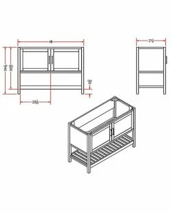 Alaterre Bennet 48in Vanity Cabinet Only Home 10 Alaterre Bennet 48in Vanity Cabinet Only Home -Shop Style Sales 3050398943 RLLD 3