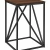 Hewson 16in Modern Geometric Square Side Table Home