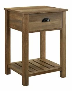 Hewson 18in Country Single Drawer Side Table Home
