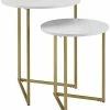 Hewson 2pc V-Leg Nesting Side Tables Home