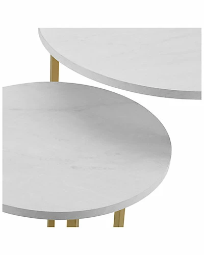 Hewson 2pc V-Leg Nesting Side Tables Home 5 Hewson 2pc V-Leg Nesting Side Tables Home - Image 3