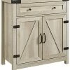 Hewson 30in Farmhouse Barn Door Accent Cabinet Home -Shop Style Sales 3050400245 RLLD 1