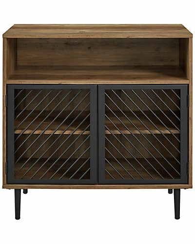 Hewson 32in Modern Metal Door Accent Cabinet Home 4 Hewson 32in Modern Metal Door Accent Cabinet Home - Image 2