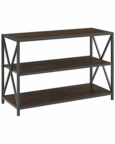 Hewson 40in Industrial Wood Bookcase Home 3 Hewson 40in Industrial Wood Bookcase Home