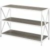 Hewson 40in Industrial Wood Bookcase Home