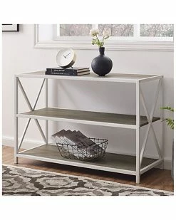 Hewson 40in Industrial Wood Bookcase Home 9 Hewson 40in Industrial Wood Bookcase Home -Shop Style Sales 3050400265 RLLD 4