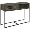 Hewson 42in Modern Slat Door Entry Table Home
