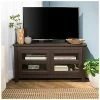Hewson 44in Transitional Modern Farmhouse Wood Corner TV Stand Home 2 Hewson 44in Transitional Modern Farmhouse Wood Corner TV Stand Home -Shop Style Sales 3050400296 RLLD 1