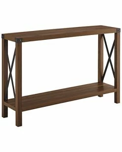 Hewson 46in Rustic Farmhouse Entryway Table Home