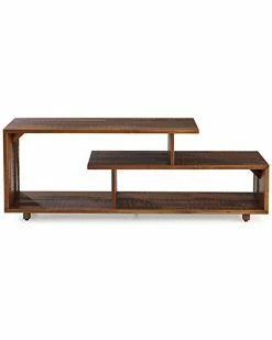 Hewson 60in Rustic Modern Solid Wood TV Stand Home 7 Hewson 60in Rustic Modern Solid Wood TV Stand Home -Shop Style Sales 3050400366 RLLD 2