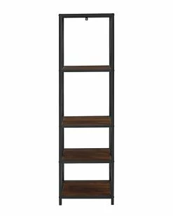 Hewson 61in Metal Wood Bookcase Home 7 Hewson 61in Metal Wood Bookcase Home -Shop Style Sales 3050400368 RLLD 2