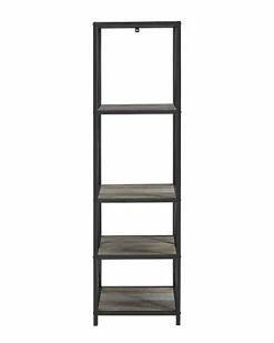 Hewson 61in Metal Wood Bookcase Home -Shop Style Sales 3050400369 RLLD 2