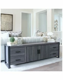 Hewson 70in Industrial Metal Wood TV Stand Home -Shop Style Sales 3050400380 RLLD 4