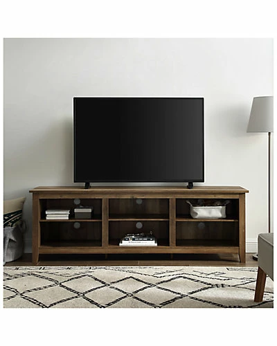 Hewson 70in Rustic Wood TV Stand Home 6 Hewson 70in Rustic Wood TV Stand Home - Image 4