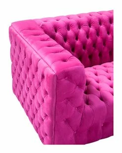 Pasargad Home Vicenza Collection Velvet Tufted Sofa -Shop Style Sales 3050402389 RLLD 4