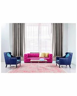 Pasargad Home Vicenza Collection Velvet Tufted Sofa -Shop Style Sales 3050402389 RLLD 6