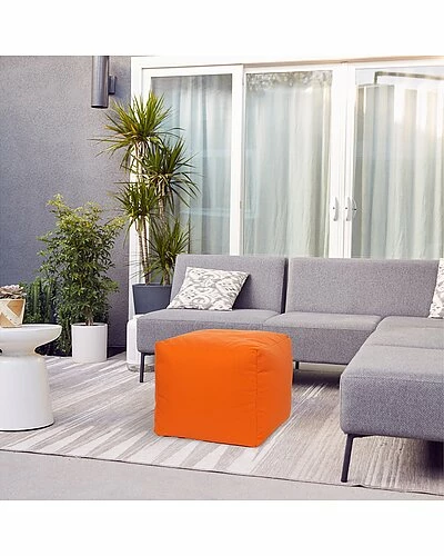 Gouchee Home Soleil Cube Outdoor/Indoor Ottoman Pouf 4 Gouchee Home Soleil Cube Outdoor/Indoor Ottoman Pouf - Image 2