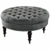 Linon Furniture Isabelle Round Tufted Ottoman Home 2 Linon Furniture Isabelle Round Tufted Ottoman Home -Shop Style Sales 3050415310 RLLD 1