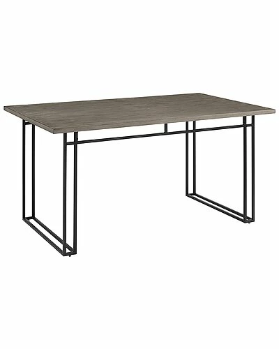 Hewson Modern Veneer Table With Metal Legs Home 4 Hewson Modern Veneer Table With Metal Legs Home - Image 2