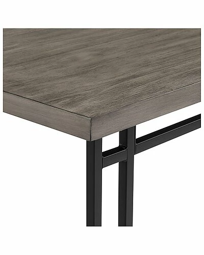 Hewson Modern Veneer Table With Metal Legs Home 5 Hewson Modern Veneer Table With Metal Legs Home - Image 3