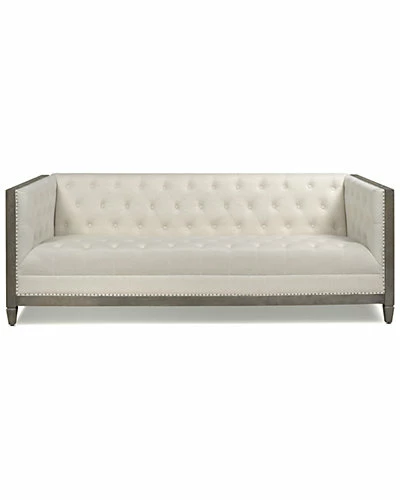 Jennifer Taylor Home Sylvan Farmhouse Oak Tuxedo Sofa 4 Jennifer Taylor Home Sylvan Farmhouse Oak Tuxedo Sofa - Image 2