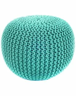 NuLOOM Ling Knitted Round Pouf Home