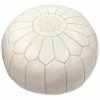 NuLOOM Jerrie Moroccan Leather Ottoman Home
