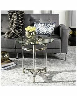 Safavieh Letty Round Glass End Table Home -Shop Style Sales 3050422225 RLLD 2