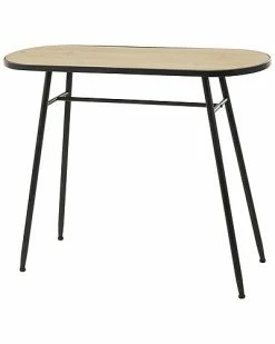 Peyton Lane Brown Wood Industrial Console Table Home