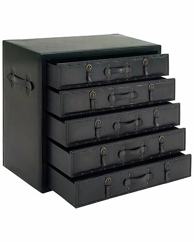 Peyton Lane Traditional Black Wood Chest Home 6 Peyton Lane Traditional Black Wood Chest Home - Image 4