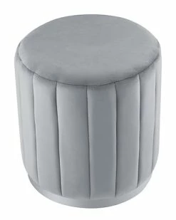 Nicole Miller Anakin Velvet Ottoman Home