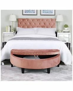 Chic Home Jacqueline Blush Storage Ottoman -Shop Style Sales 3050427496 RLLD 2