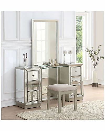 Coast To Coast Six Drawer Console W/ Mirror & Stool Home 4 Coast To Coast Six Drawer Console W/ Mirror & Stool Home - Image 2