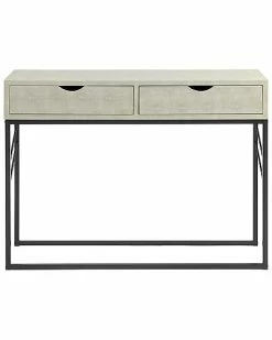 Hewson 2 Drawer Faux Shagreen Entry Table Home