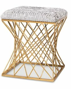 Design Studios Fiore Crushed Velvet Ottoman Home -Shop Style Sales 3050436798 RLLD 4