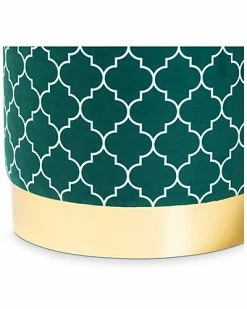 Design Studios Rra Quatrefoil Velvet Metal Storage Ottoman Home 13 Design Studios Rra Quatrefoil Velvet Metal Storage Ottoman Home -Shop Style Sales 3050436807 RLLD 6