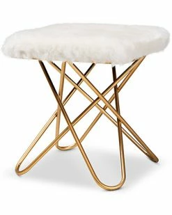 Design Studios Valle Metal Ottoman Home