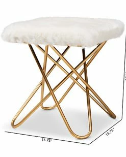 Design Studios Valle Metal Ottoman Home -Shop Style Sales 3050436808 RLLD 3