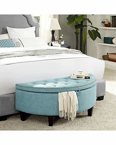 Inspired Home Leandra Storage Ottoman 4 Inspired Home Leandra Storage Ottoman - Image 2