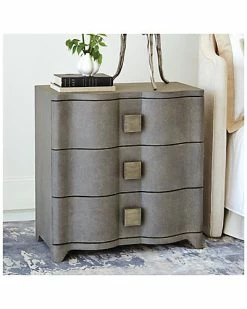 Global Views Toile Linen Bedside Chest Home