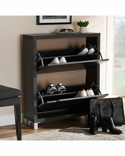Baxton Studio Mms Shoe Storage Cabinet Home -Shop Style Sales 3050443272 RLLD 6